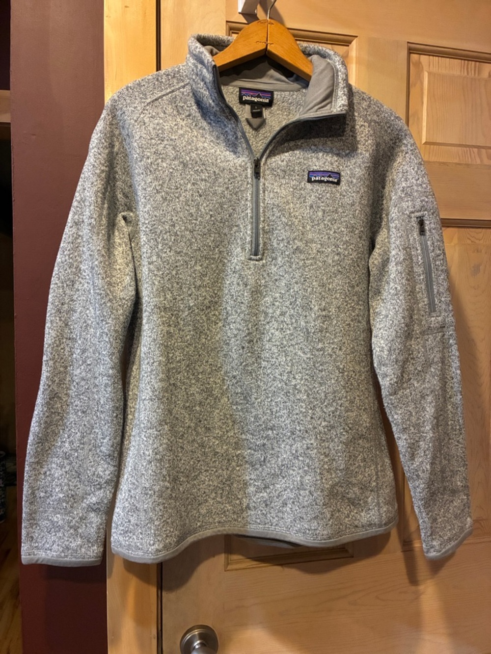 Patagonia Women's Heather Gray Quarter-Zip Fleece Pullover
